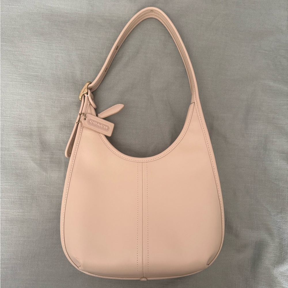 ivory/brass coach ergo shoulder bag